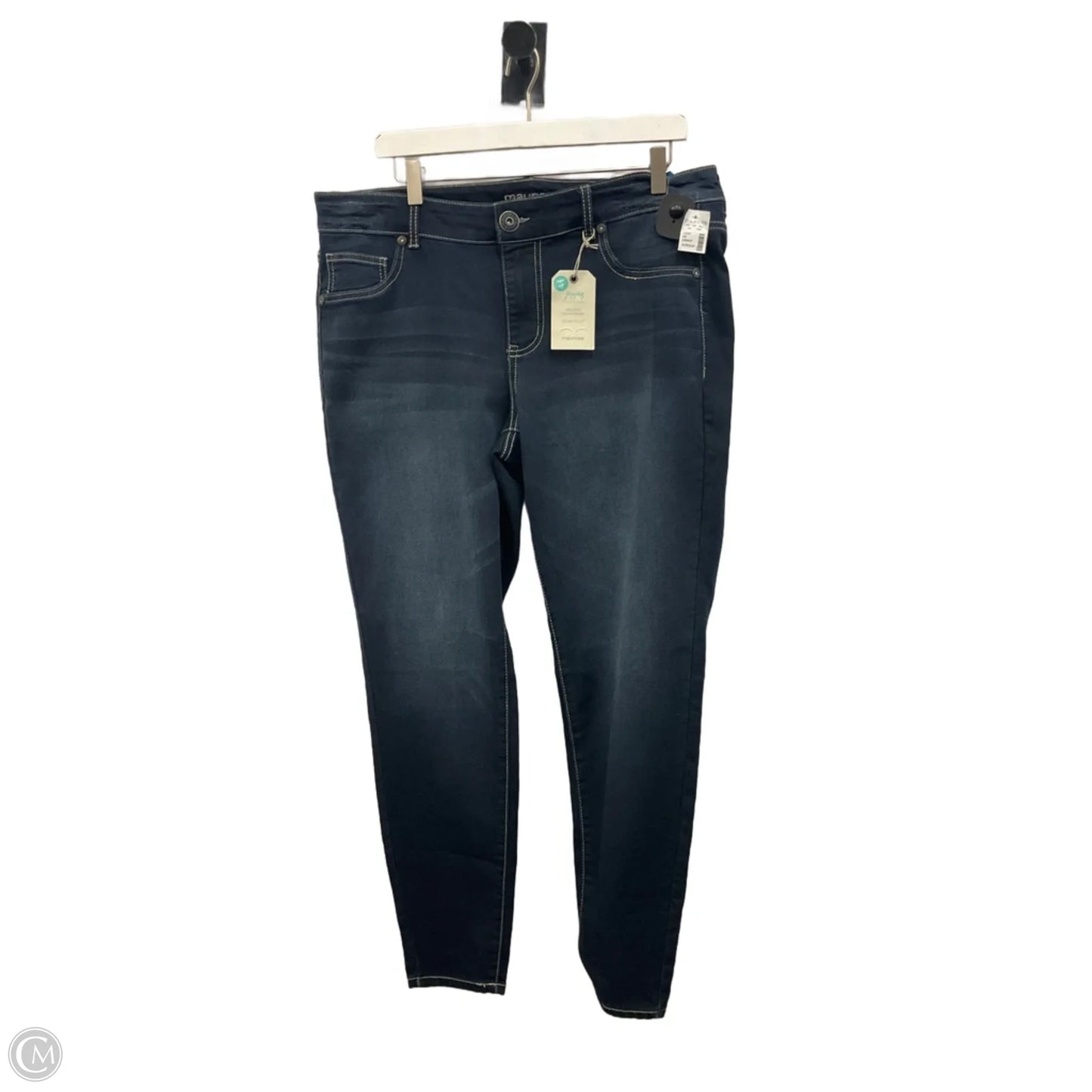 Jeans Skinny By Maurices In Blue Denim, Size: 16