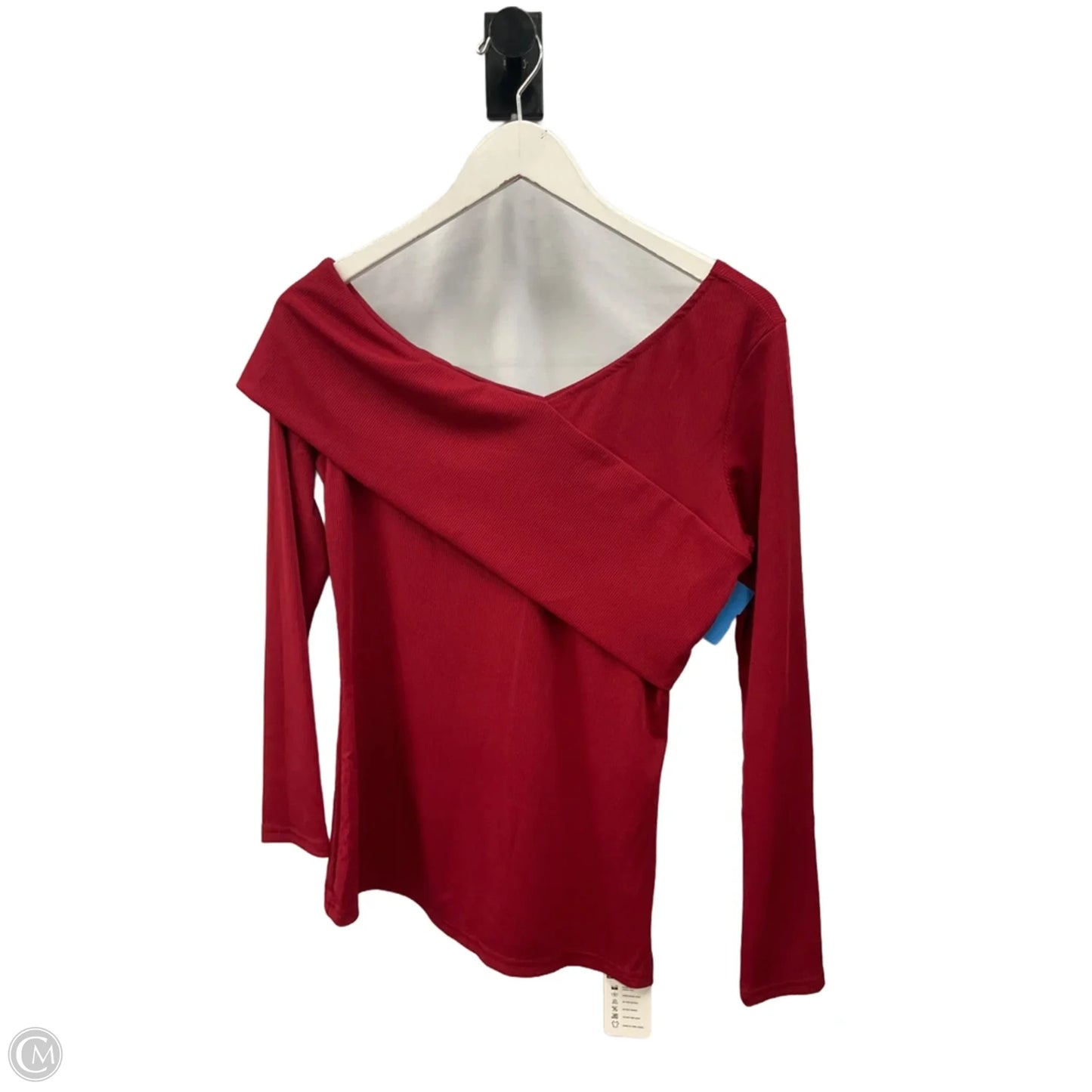 Top Long Sleeve By Clothes Mentor In Red, Size: L