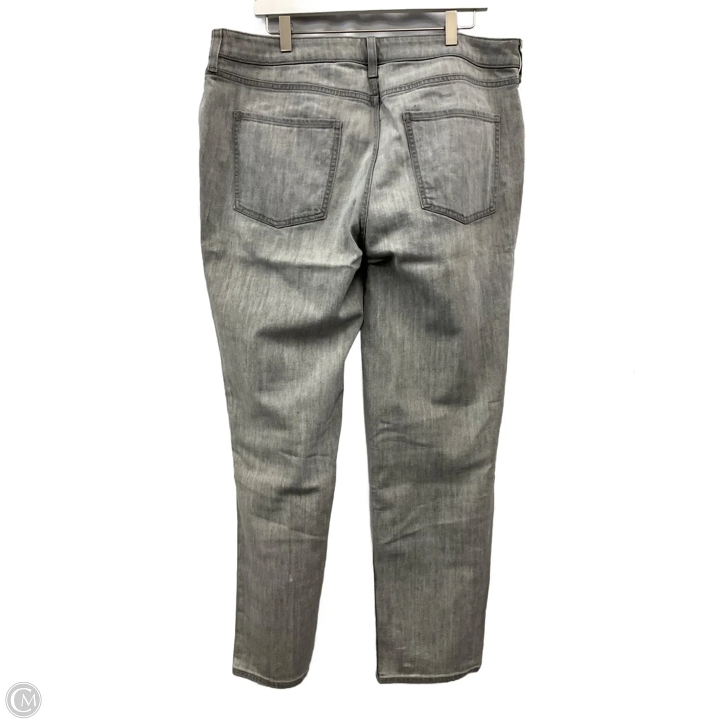 Jeans Straight By Chicos In Grey Denim, Size: 14