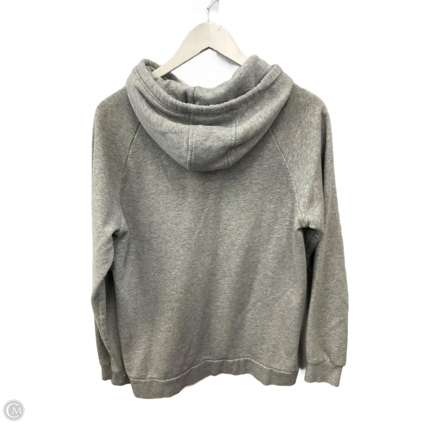 Athletic Sweatshirt Hoodie By Under Armour In Grey, Size: M