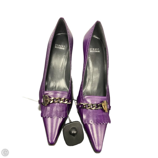 Shoes Designer By Stuart Weitzman In Purple, Size: 9