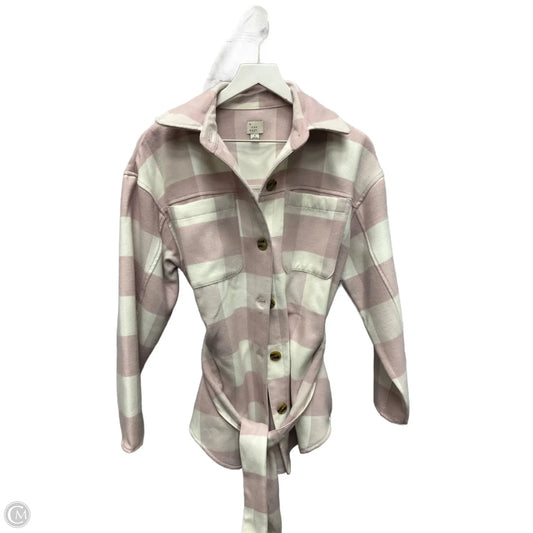 Jacket Other By A New Day In Pink & White, Size: S