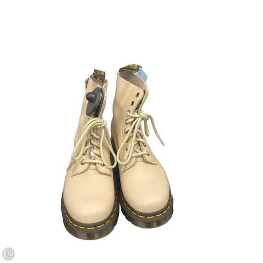 Boots Combat By Dr Martens In Cream, Size: 6