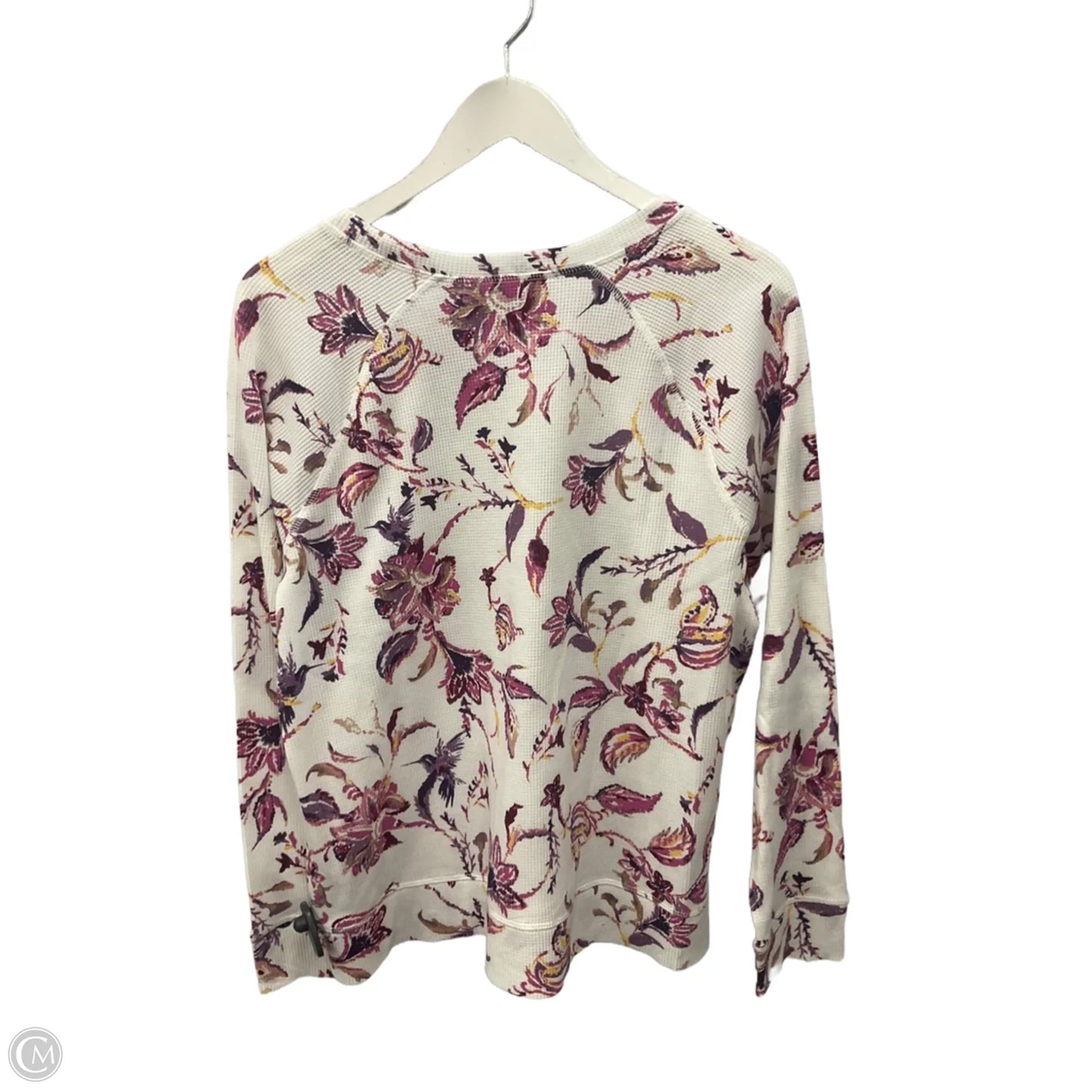 Top Long Sleeve By Karen Scott In Pink & Purple, Size: L