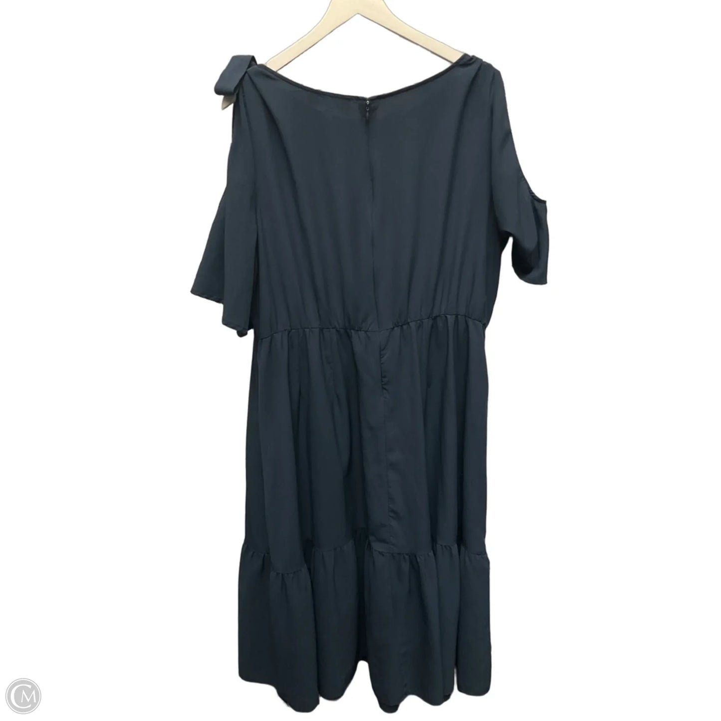 Dress Casual Midi By Eloquii In Blue, Size: 1x
