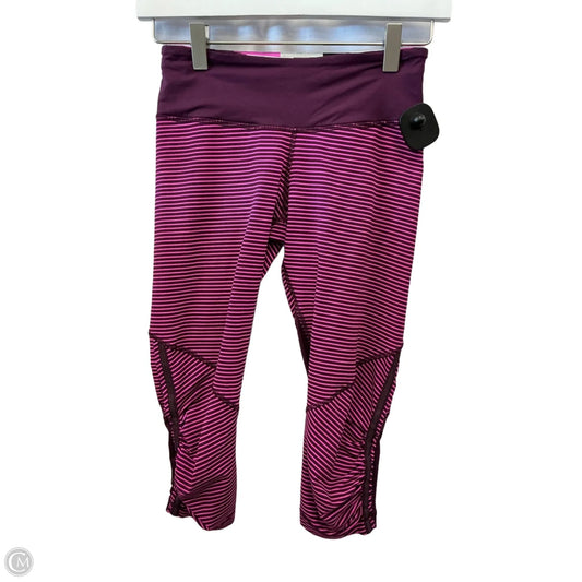 Athletic Capris By Lululemon In Purple, Size: 4