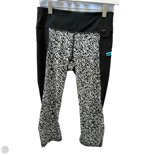 Athletic Capris By Lululemon In Black & White, Size: 4