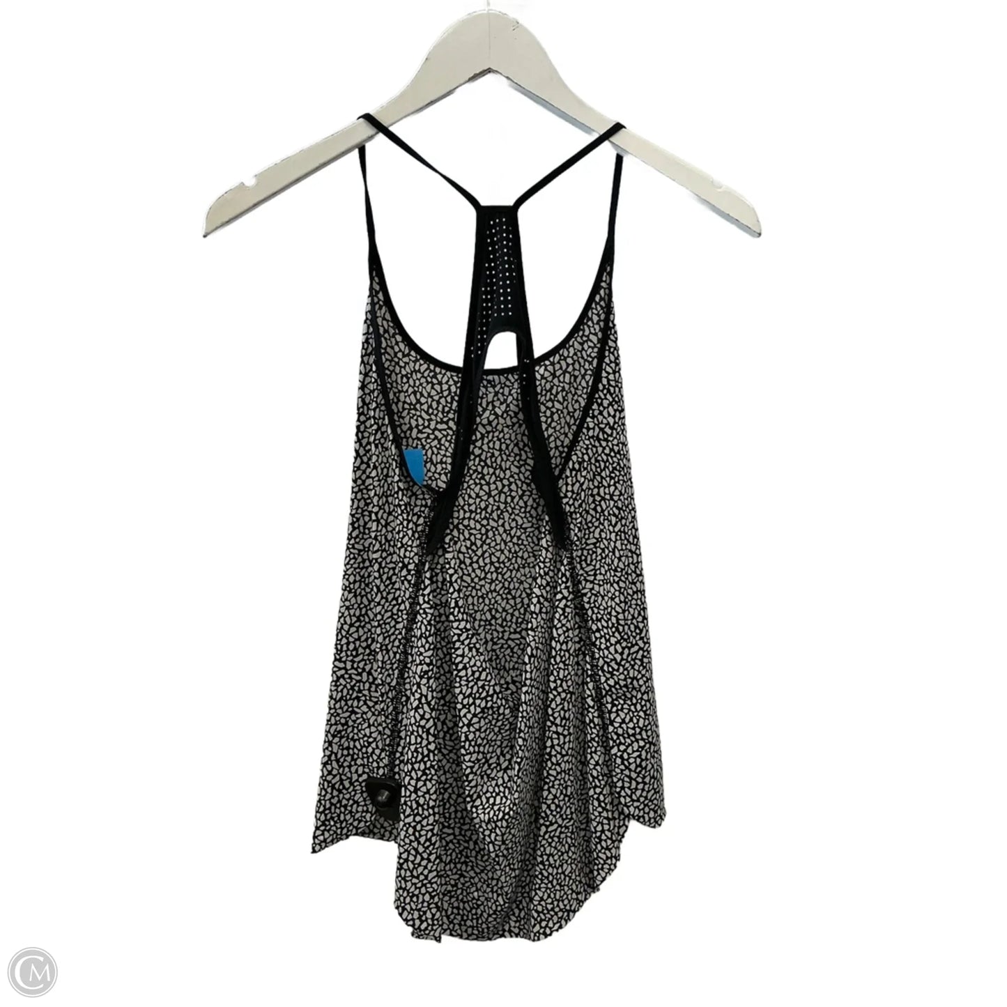 Athletic Tank Top By Lululemon In Black & White, Size: S
