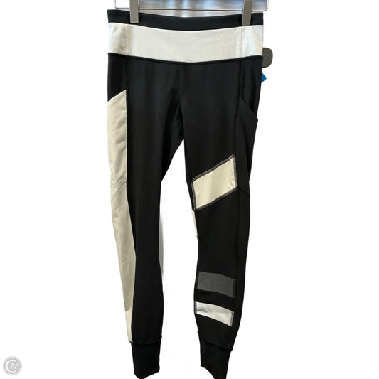 Athletic Leggings By Lululemon In Black & White, Size: 4