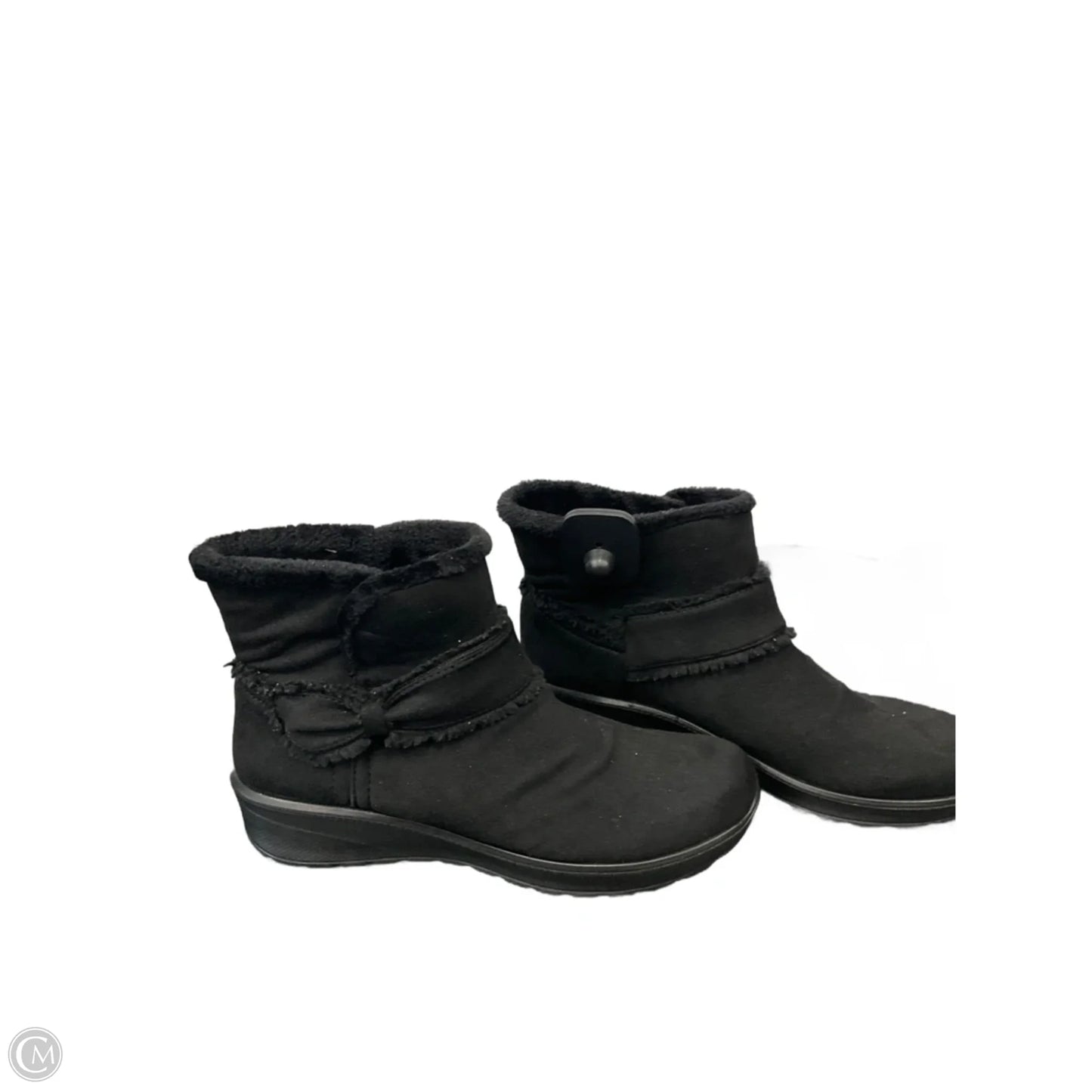 Boots Ankle Flats By Bzees In Black, Size: 8