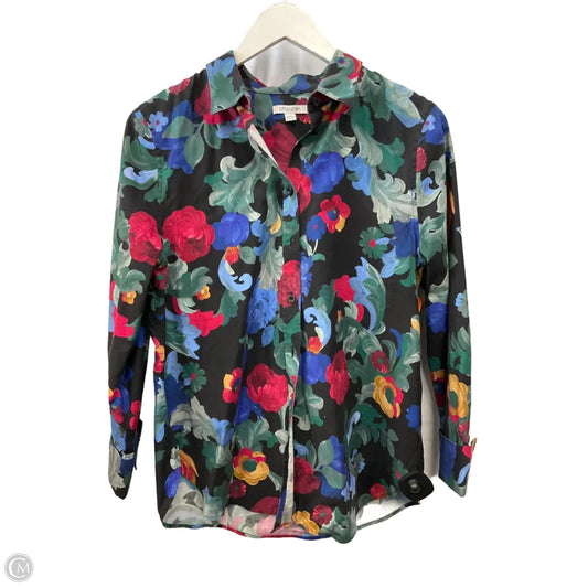 Top Long Sleeve By Chicos In Multi-colored, Size: M