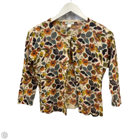 Sweater Cardigan By Garnet Hill In Multi-colored, Size: S