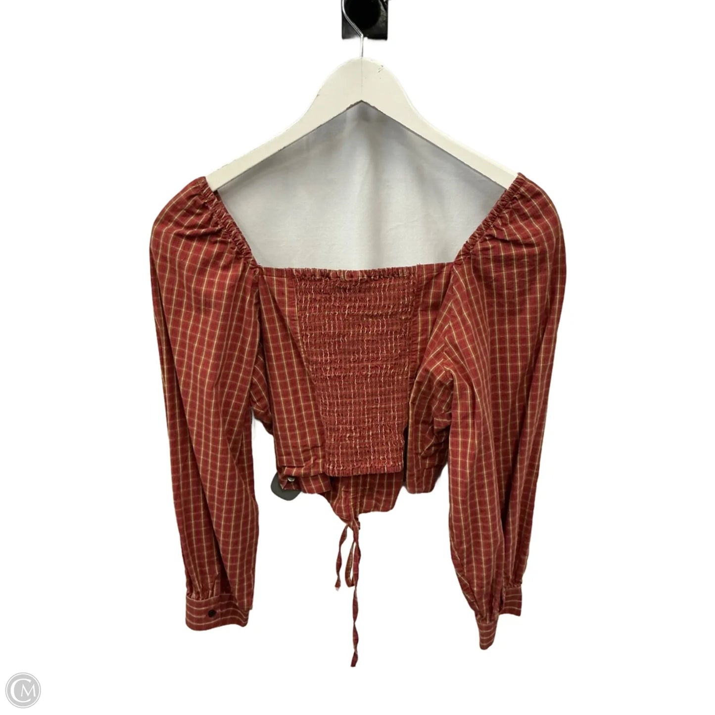 Top Long Sleeve By Levis In Red, Size: L