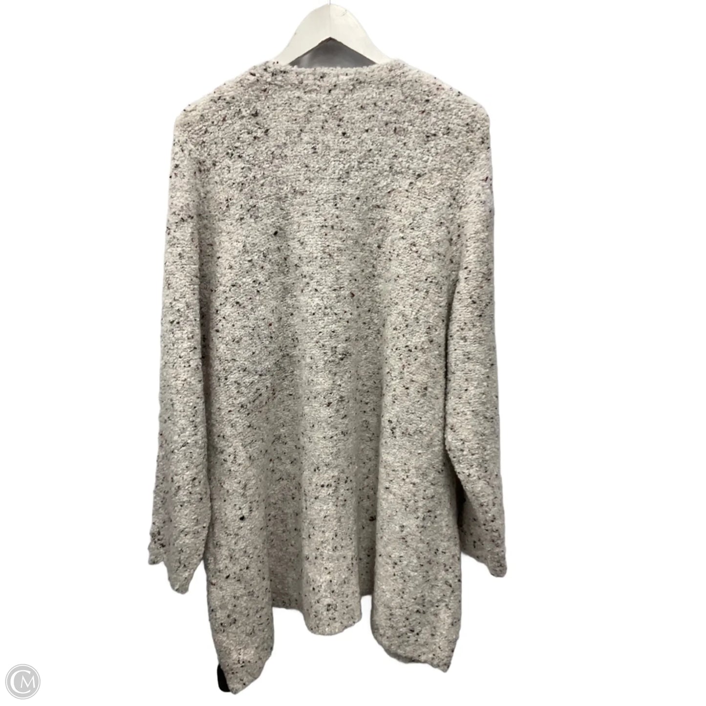 Sweater Cardigan By Cj Banks In Cream, Size: 2x