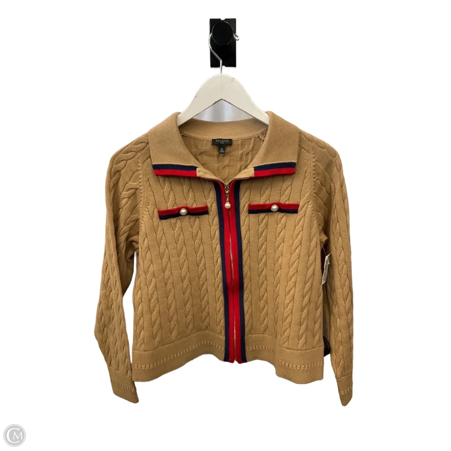 Sweater By Talbots In Tan, Size: Mp