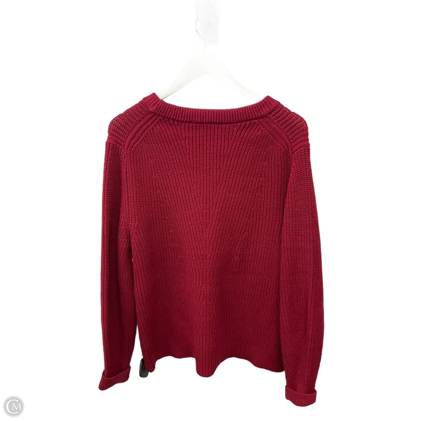 Sweater By Loft In Red, Size: Xl