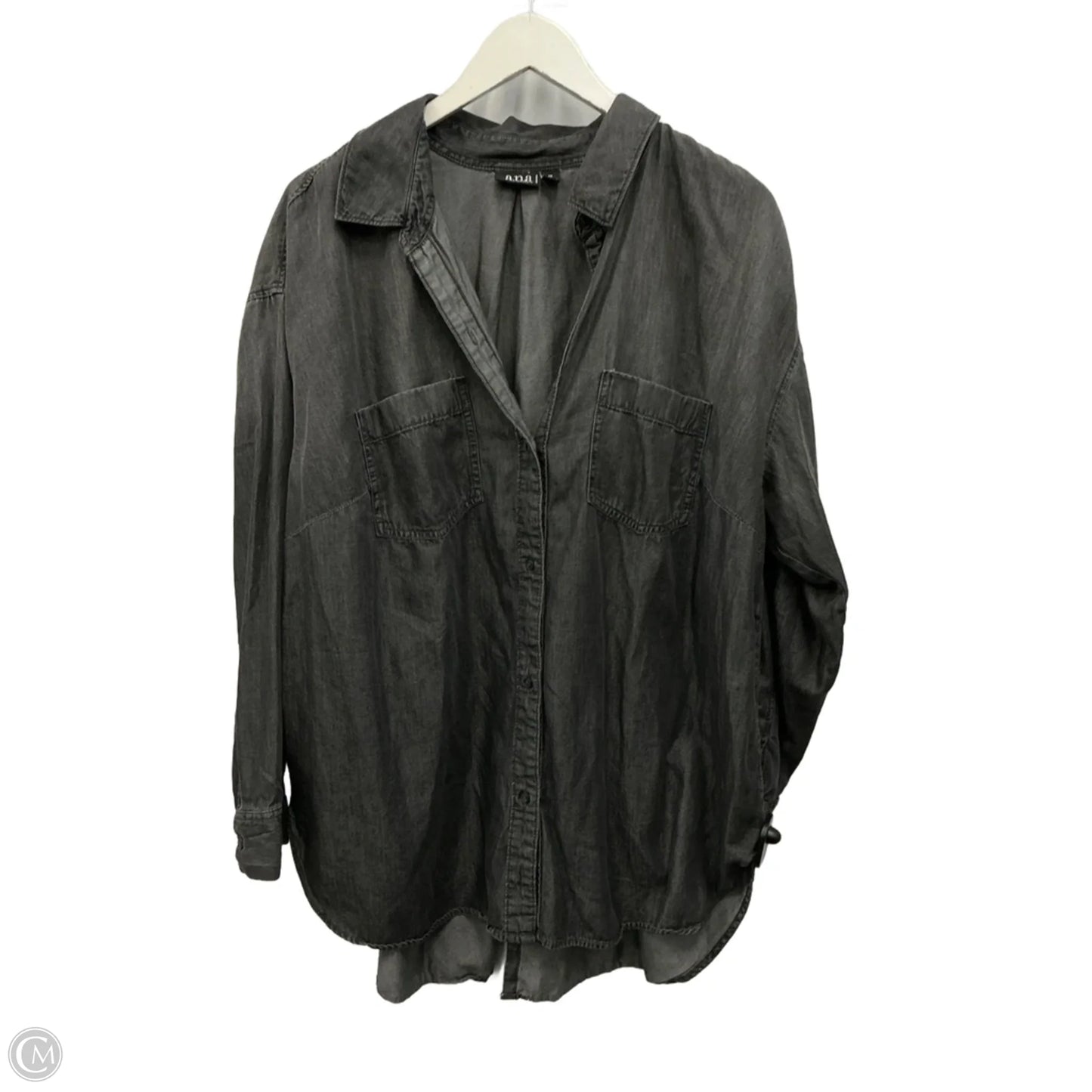 Top Long Sleeve By Ana In Black, Size: 1x