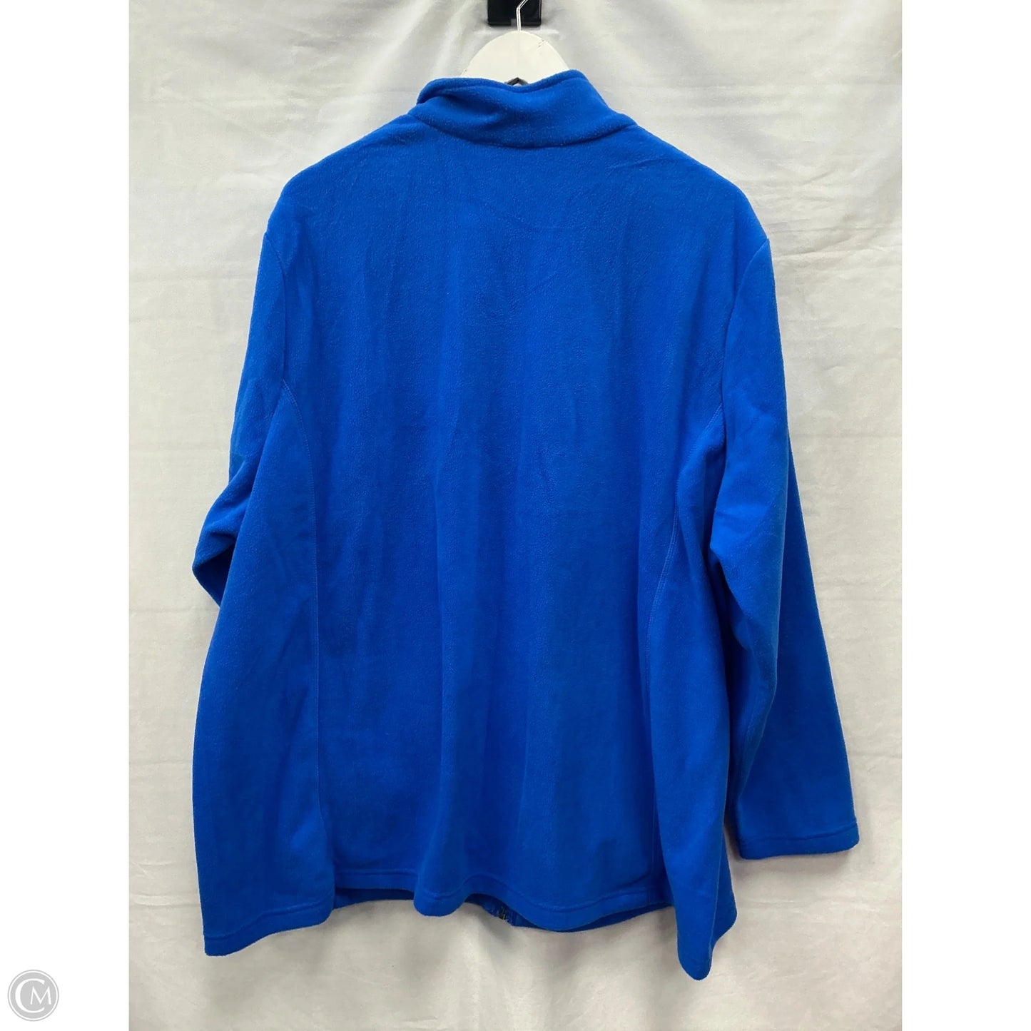 Jacket Fleece By Lands End In Blue, Size: 3x