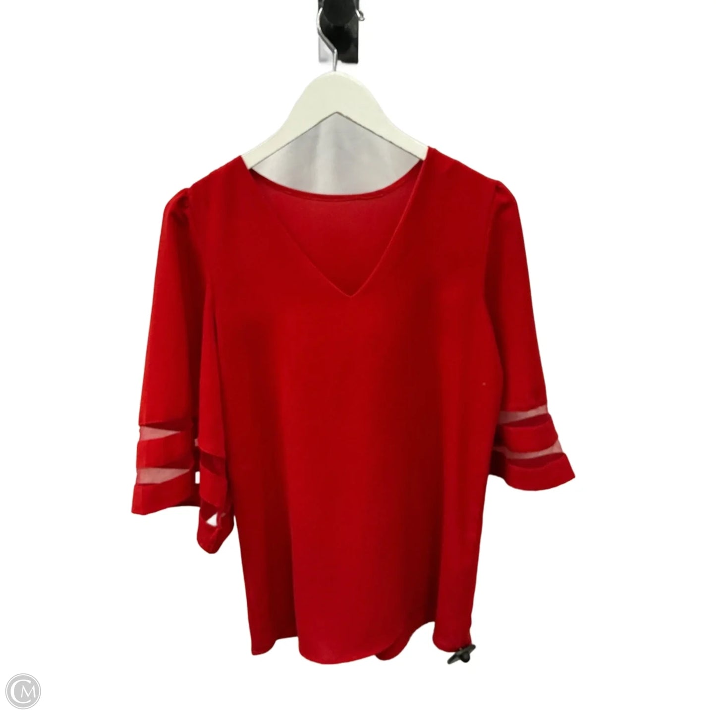 Top Short Sleeve By Clothes Mentor In Red, Size: S