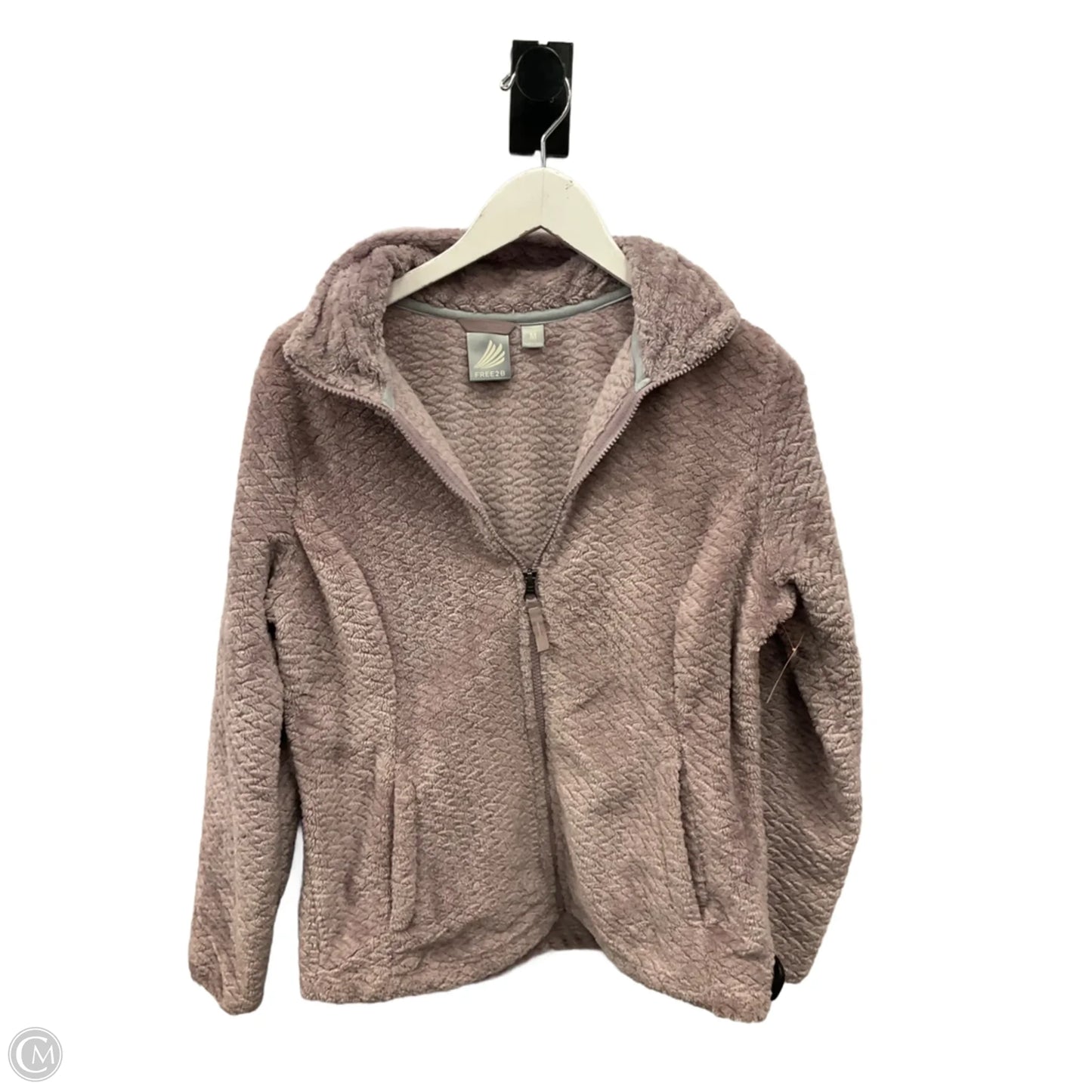 Jacket Faux Fur & Sherpa By Clothes Mentor In Purple, Size: M