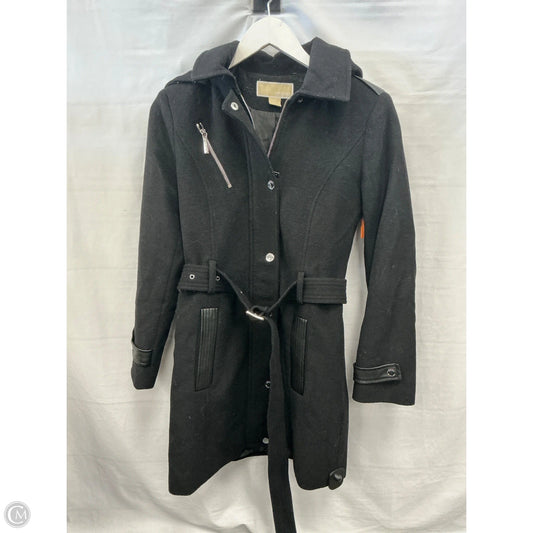 Coat Wool By Michael By Michael Kors In Black, Size: Xxs