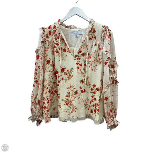 Top Long Sleeve By Sugar Lips In Orange, Size: Xs