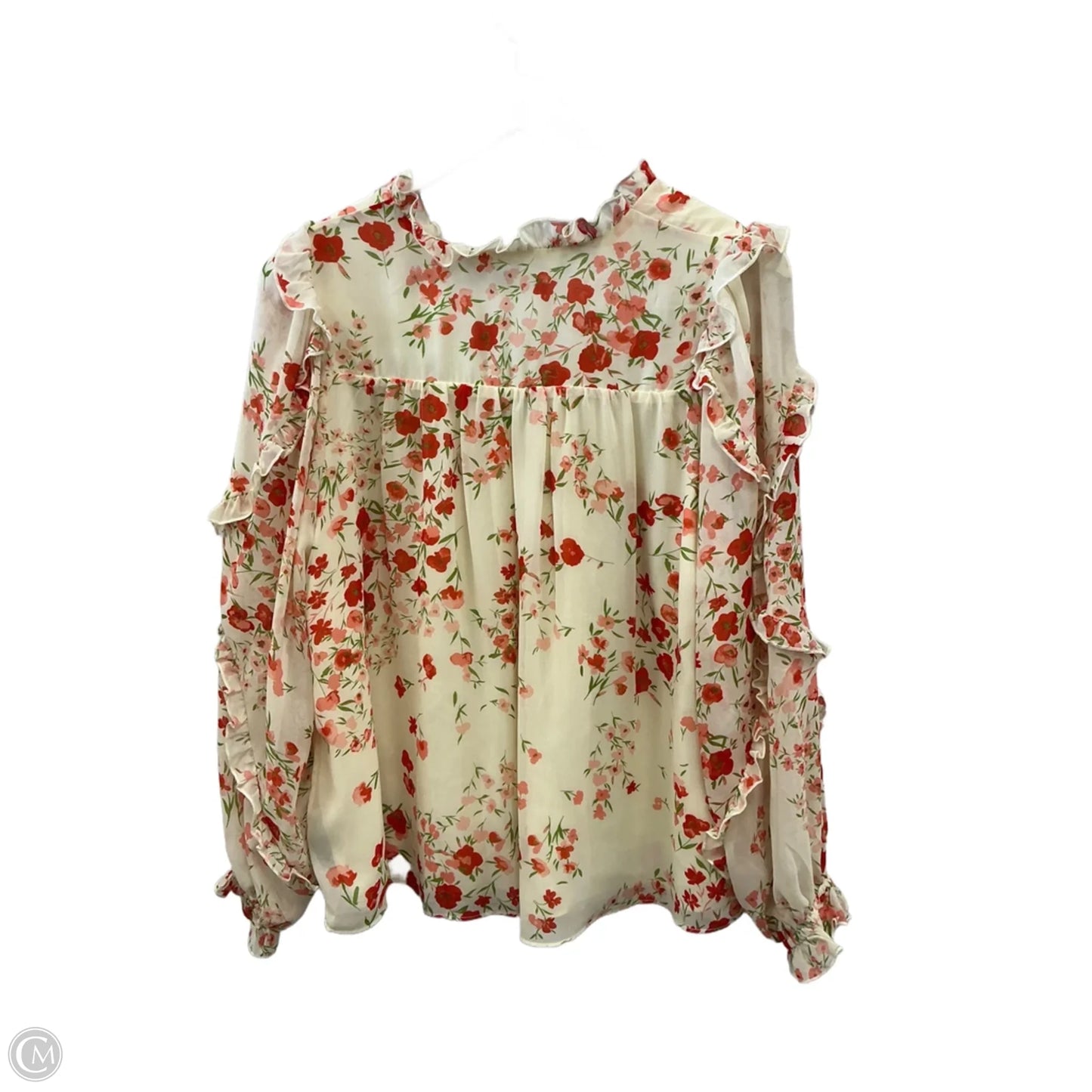 Top Long Sleeve By Sugar Lips In Orange, Size: Xs