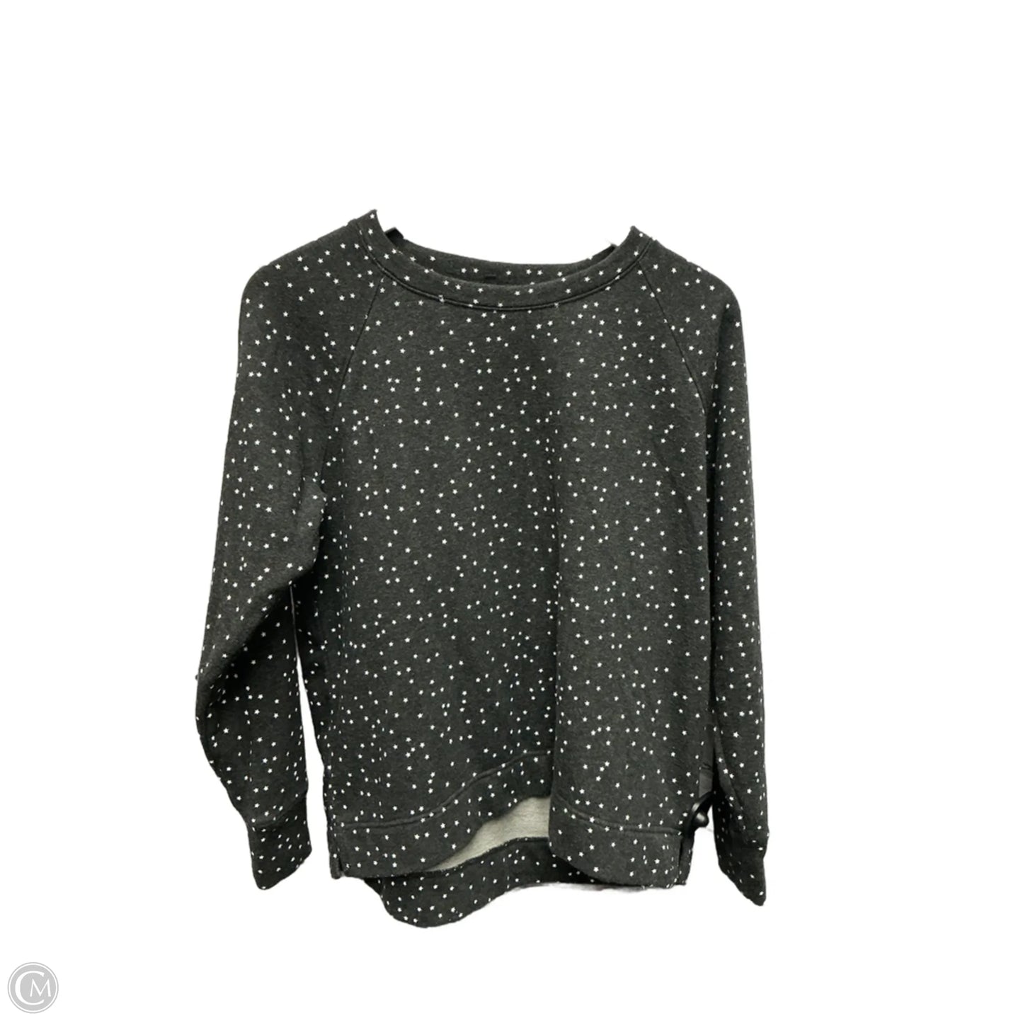Sweatshirt Collar By Lou And Grey In Grey & White, Size: S