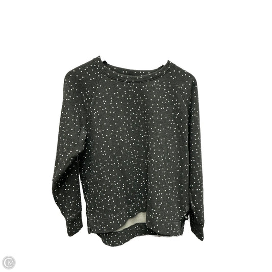 Sweatshirt Collar By Lou And Grey In Grey & White, Size: S