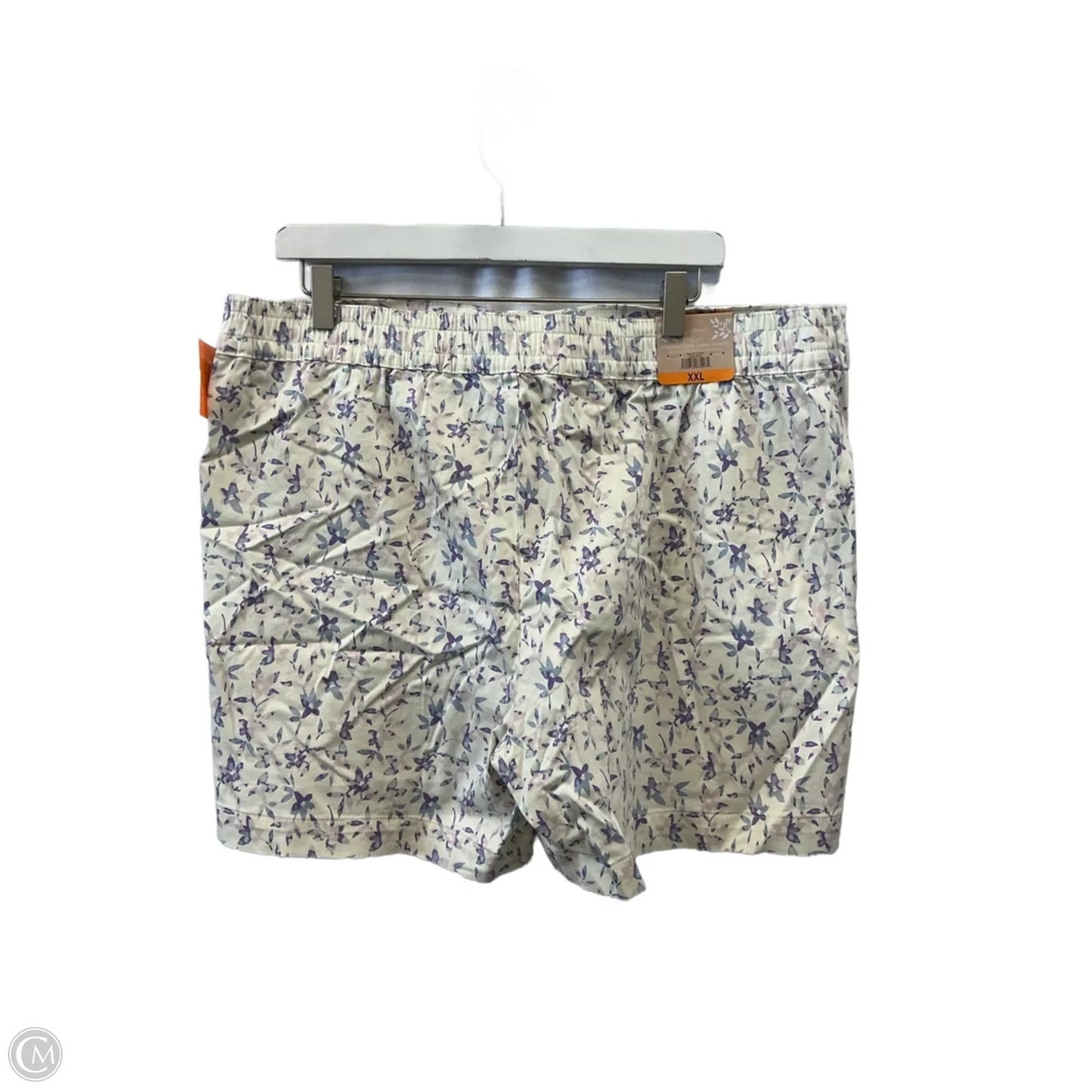 Shorts By Jachs Girlfirend In Cream & Purple, Size: 18