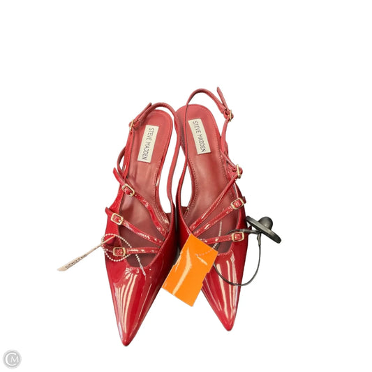 Shoes Heels Kitten By Steve Madden In Red, Size: 8.5