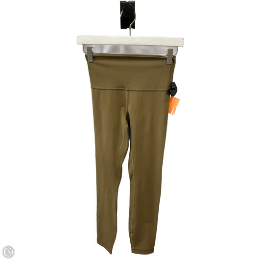 Athletic Leggings By Lululemon In Gold, Size: 4