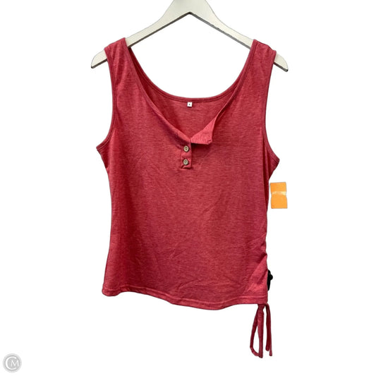 Top Sleeveless By Clothes Mentor In Red, Size: L
