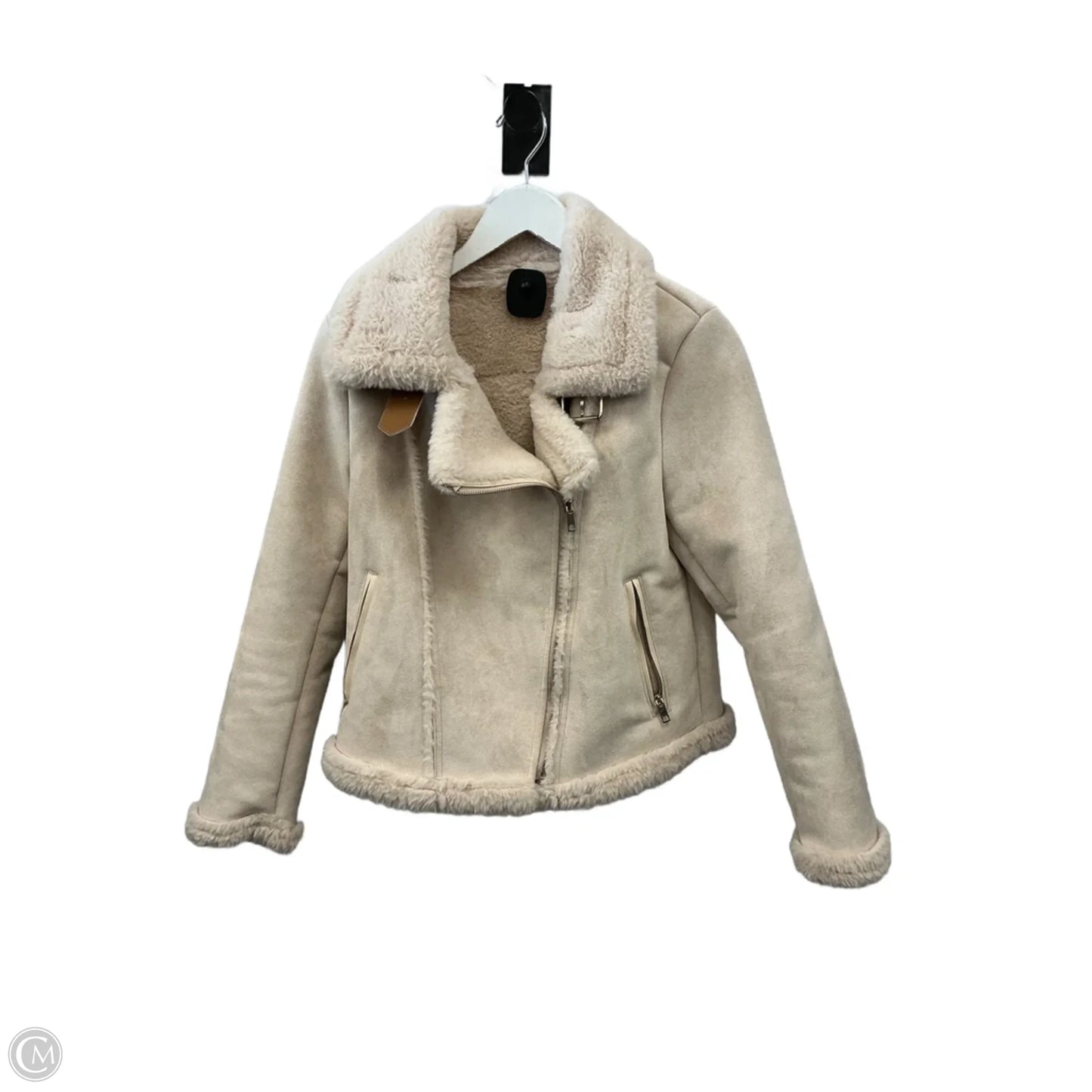 Jacket Faux Fur & Sherpa By Clothes Mentor In Pink, Size: S