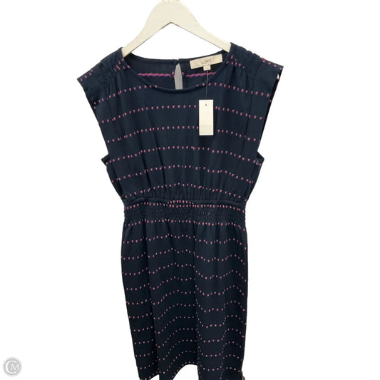 Dress Casual Midi By Loft In Navy, Size: Xs