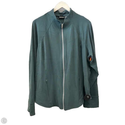 Athletic Jacket By Athleta In Green, Size: 2x