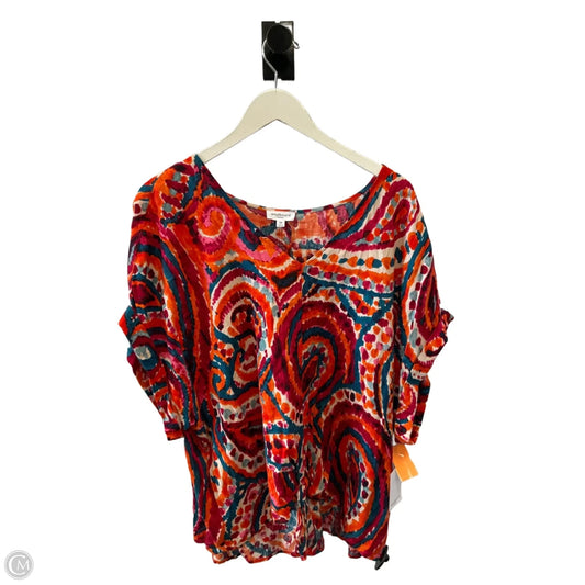 Top Short Sleeve By Clothes Mentor In Multi-colored, Size: 2x