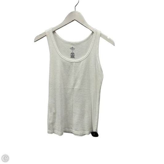 Top Sleeveless Basic By St Johns Bay In White, Size: S