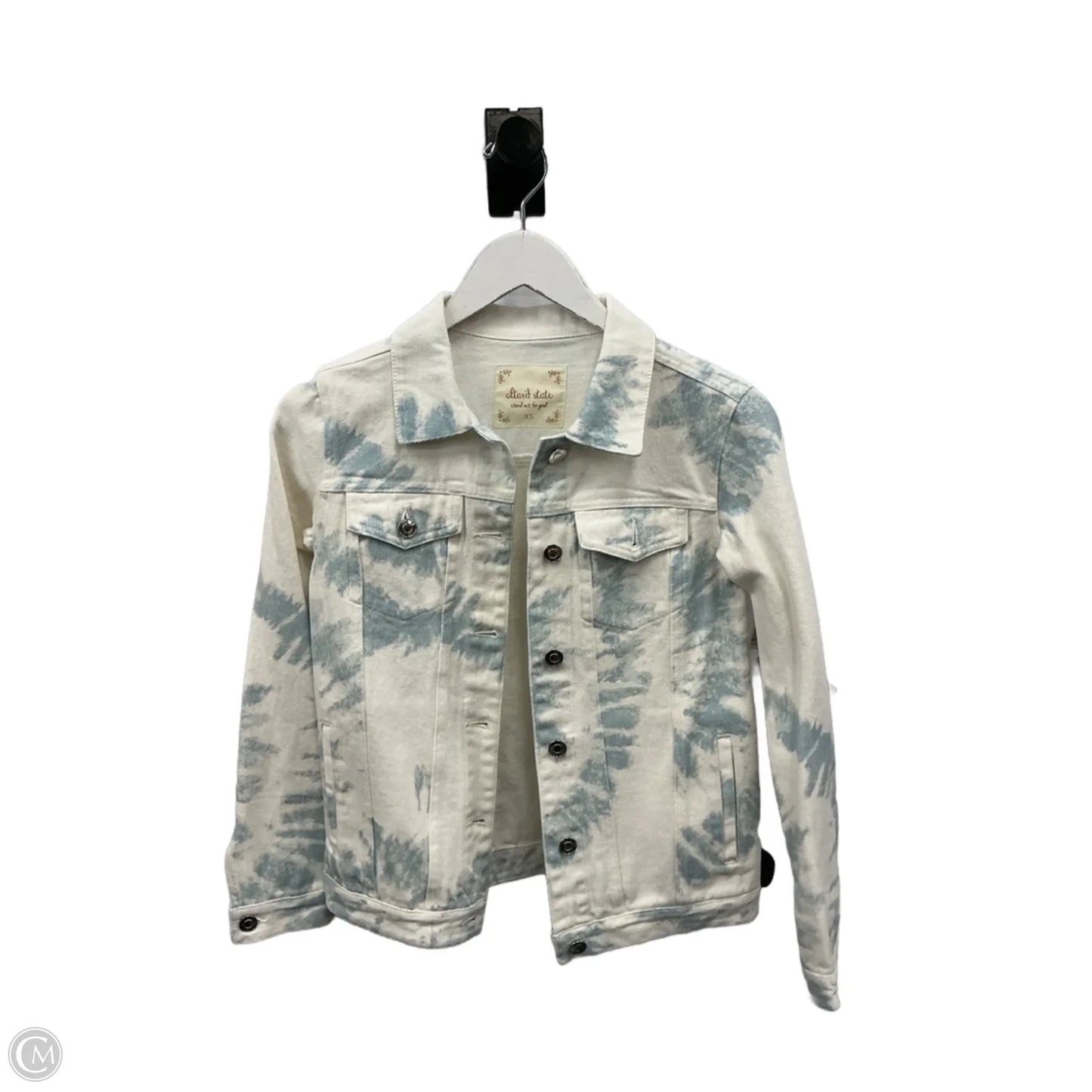 Jacket Denim By Altard State In White Denim, Size: Xs