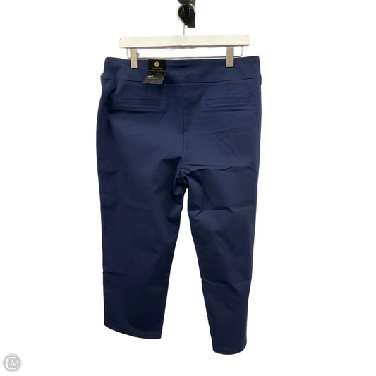 Capris By Jm Collections In Navy, Size: 12