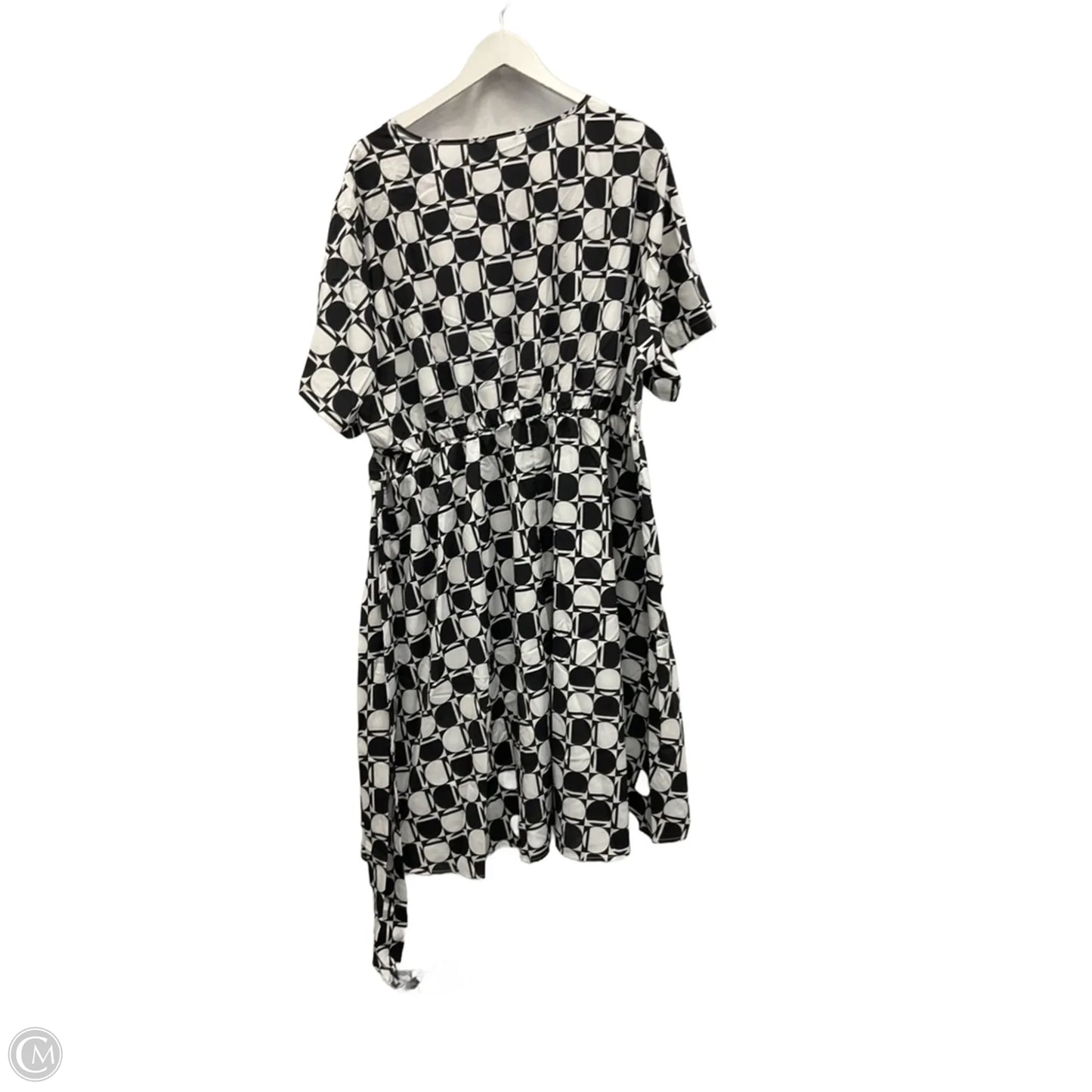 Dress Casual Midi By Bloomchic In Black & White, Size: 3x
