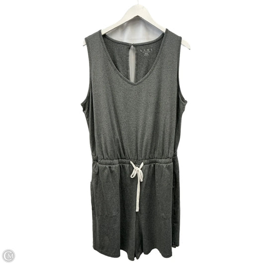Romper By Livi Active In Grey, Size: 2x