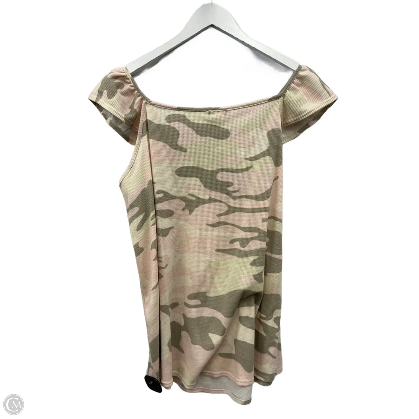 Top Sleeveless By Heimish Usa In Pink & Tan, Size: 2x