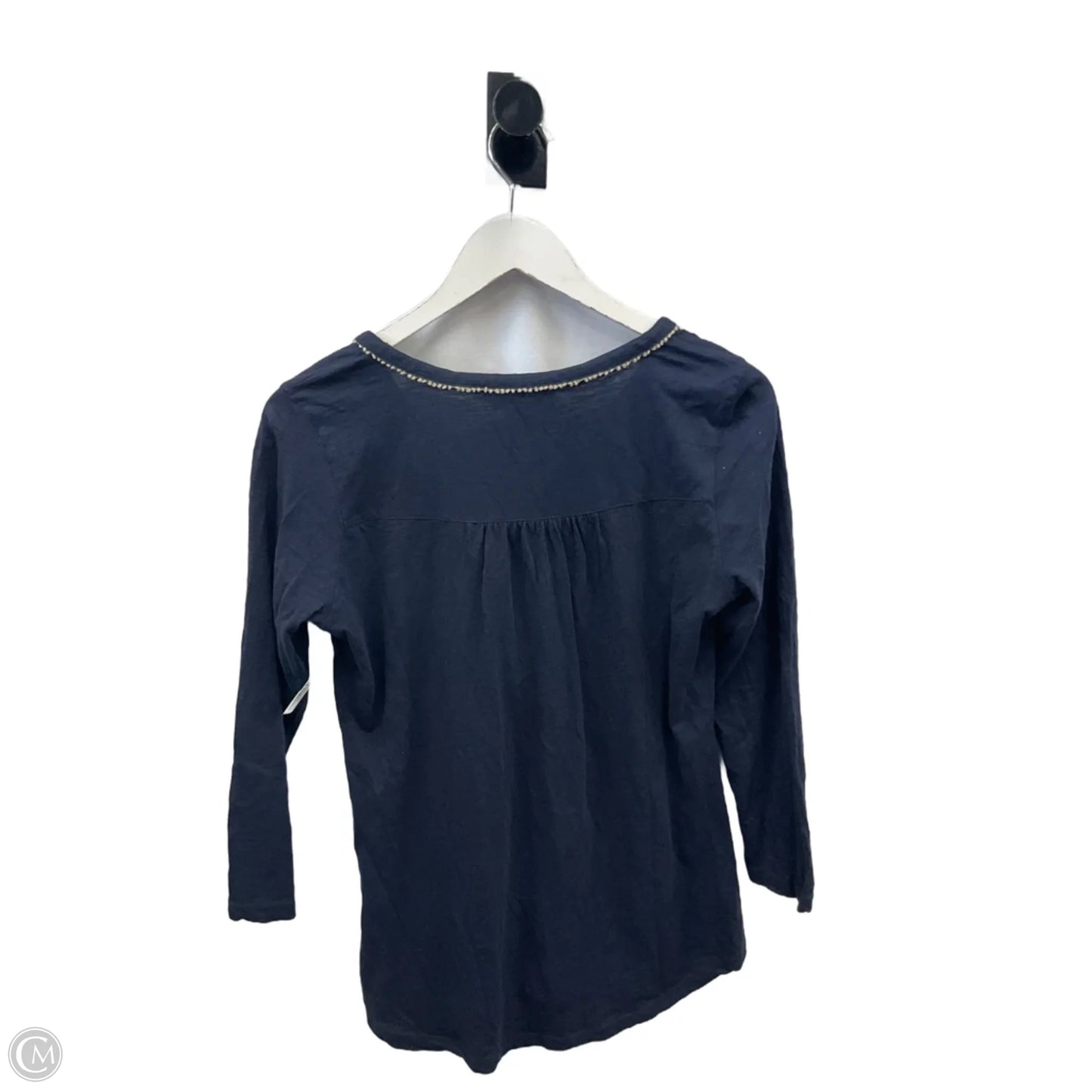Top 3/4 Sleeve By Lucky Brand In Navy, Size: M
