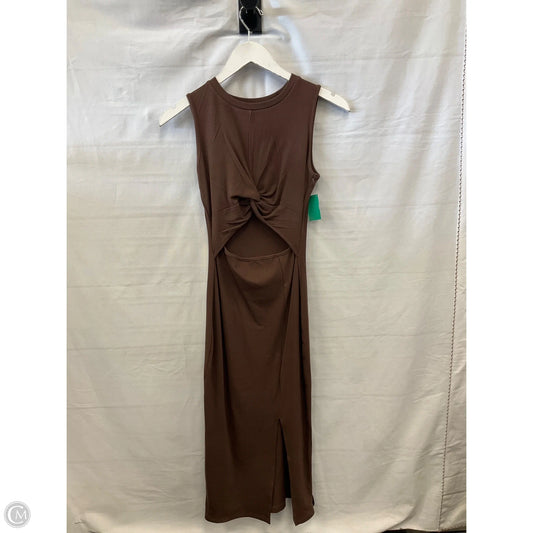 Dress Casual Midi By Clothes Mentor In Brown, Size: S