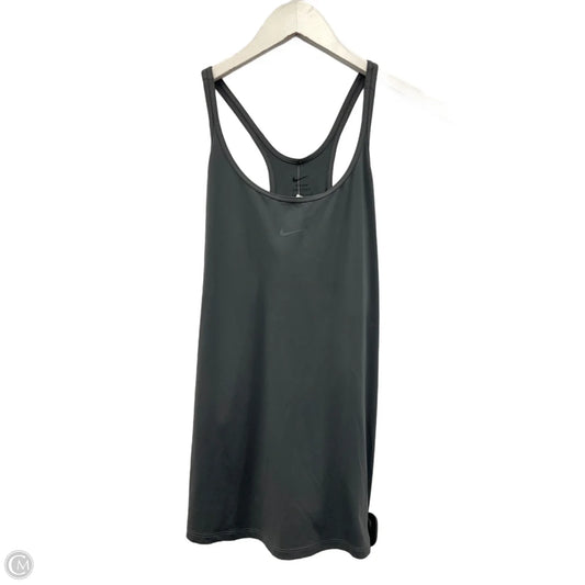 Athletic Tank Top By Nike Apparel In Grey, Size: L