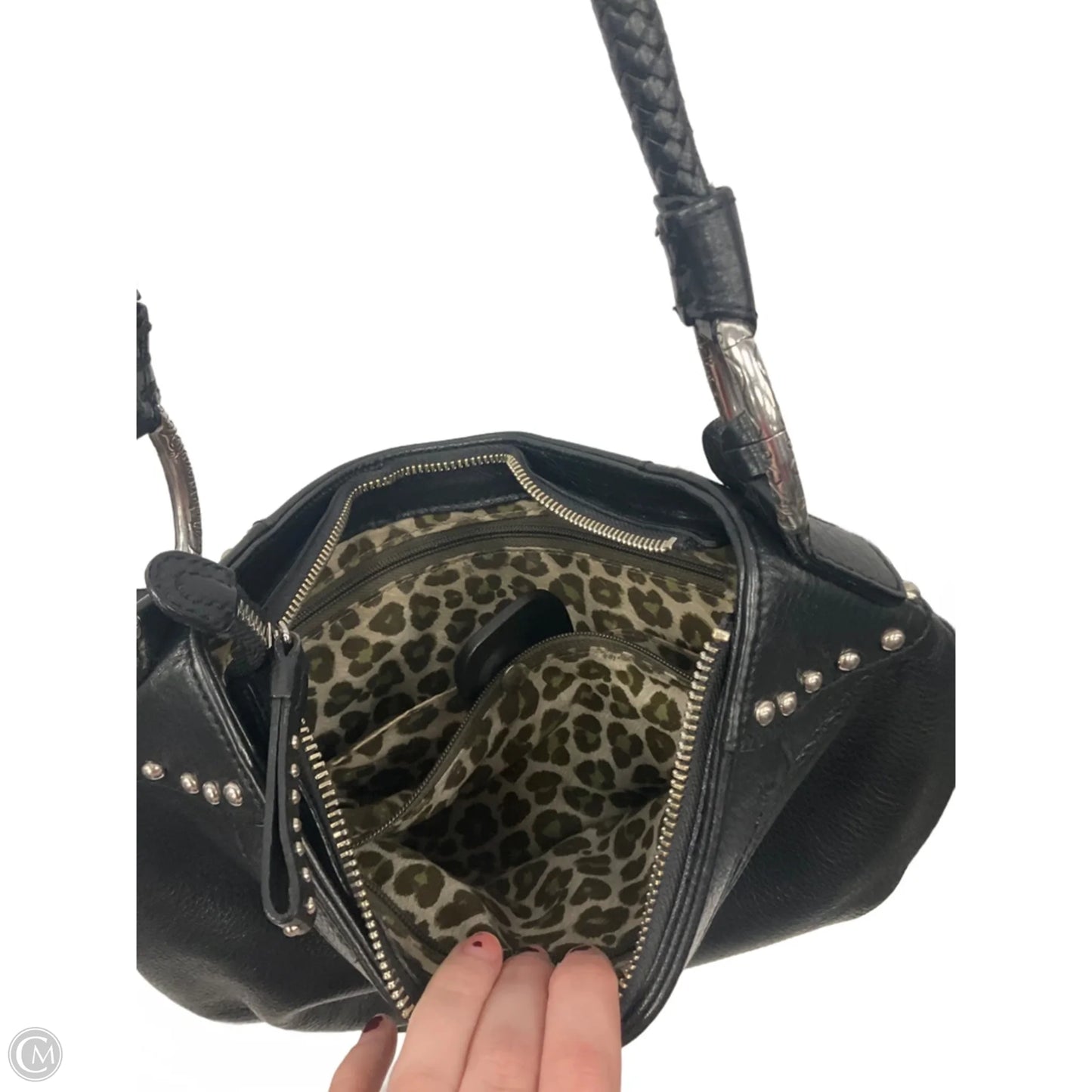 Handbag Leather By Brighton, Size: Medium