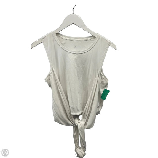 Athletic Top Short Sleeve By Lululemon In White, Size: S