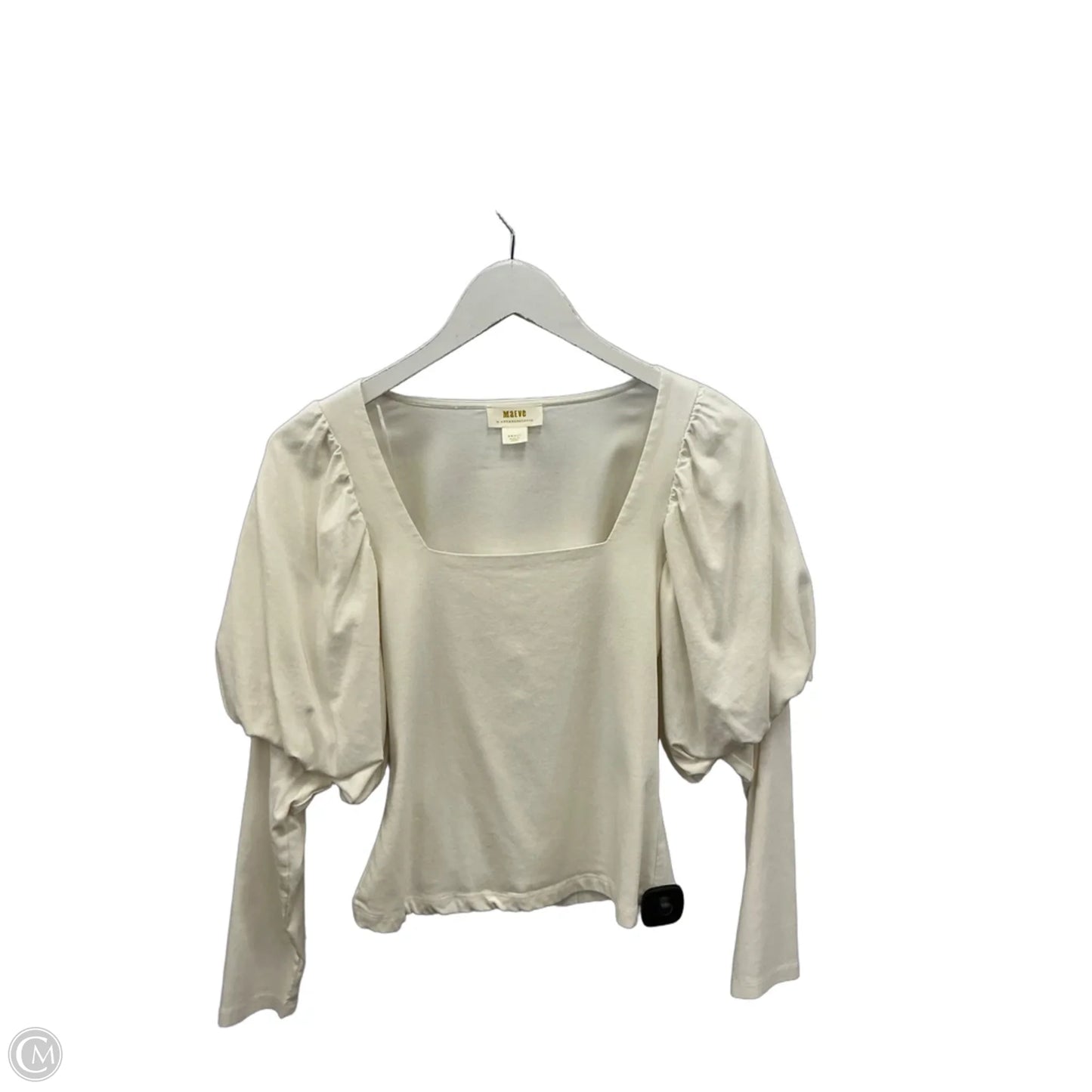 Top Long Sleeve By Maeve In Cream, Size: S