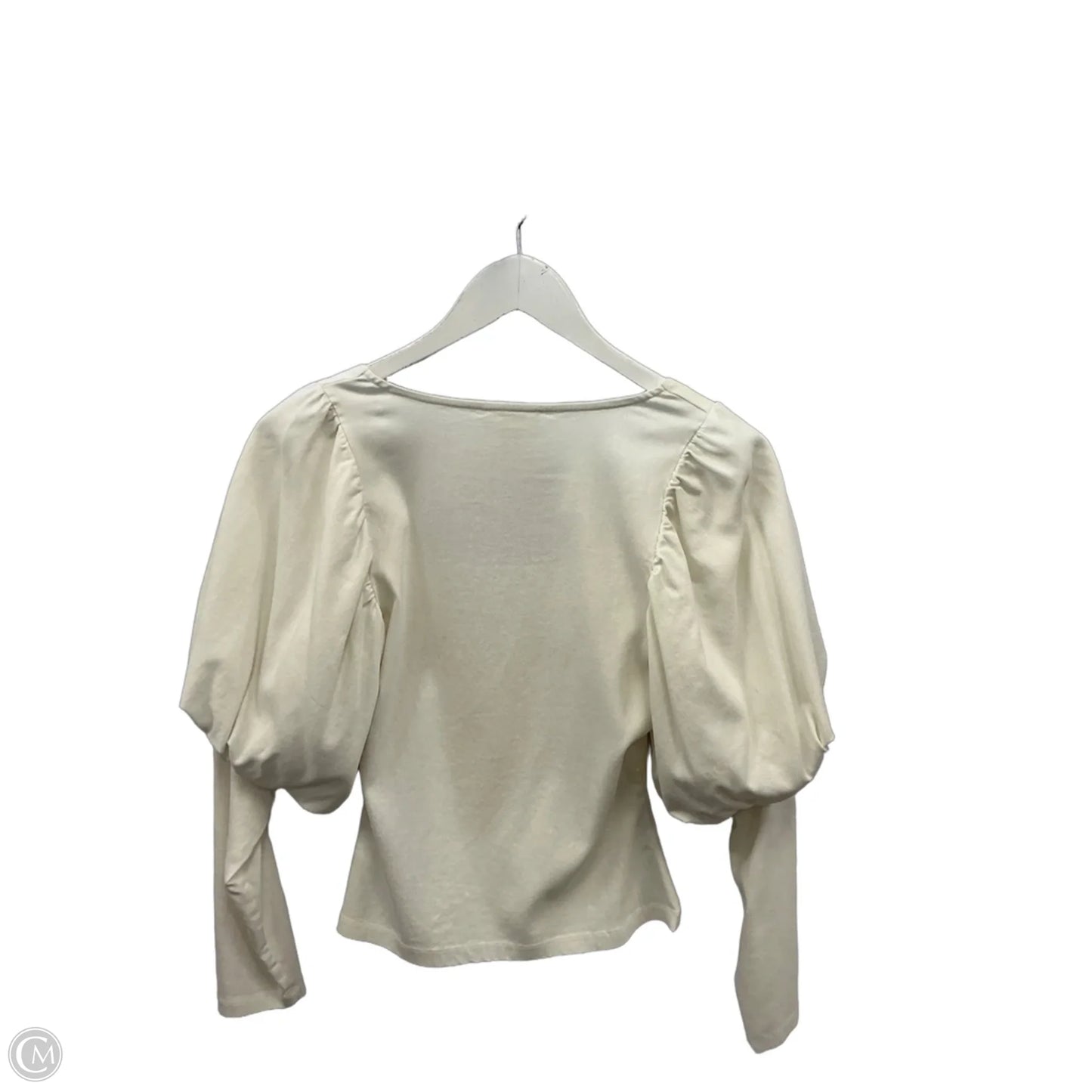 Top Long Sleeve By Maeve In Cream, Size: S